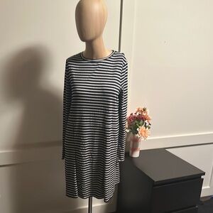 A.P.C. Long Sleeve Striped Dress